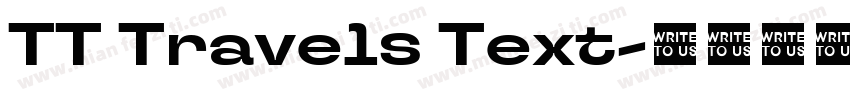 TT Travels Text字体转换